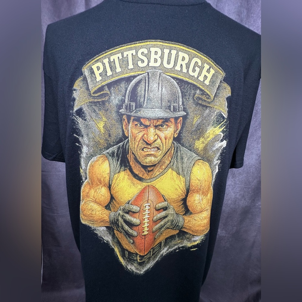 🏈Pittsburgh Football Tee | GhostGrid Apparel | 100% Cotton | Bold DTF Print 🏈